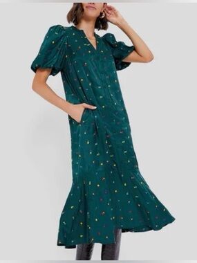 Tuckernuck Floral Embroidered Midi Dress